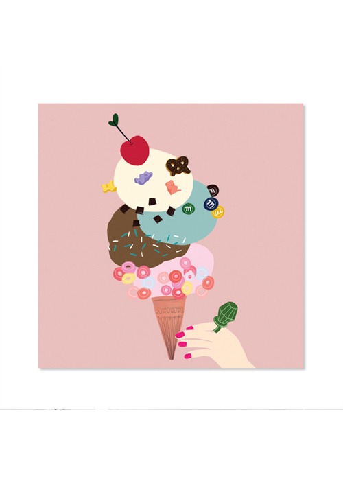 drawingAMY, 드로잉에이미 아이스크림 아트웍