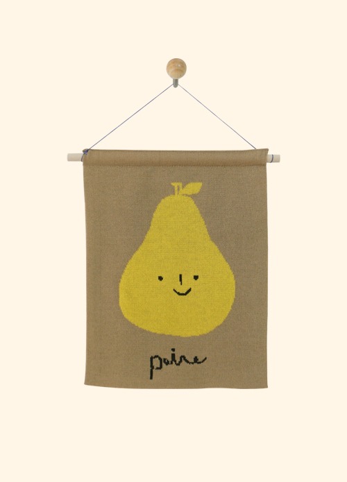 Mon ete, 몬에떼 Petit Knit Poster - poire