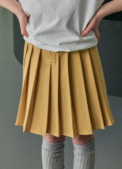 ZOE MELODY, Beige ZEMD Pleated Skirt