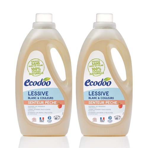 ecodoo, [에코두] 고농축 중성 세탁세제 피치 2L 2개