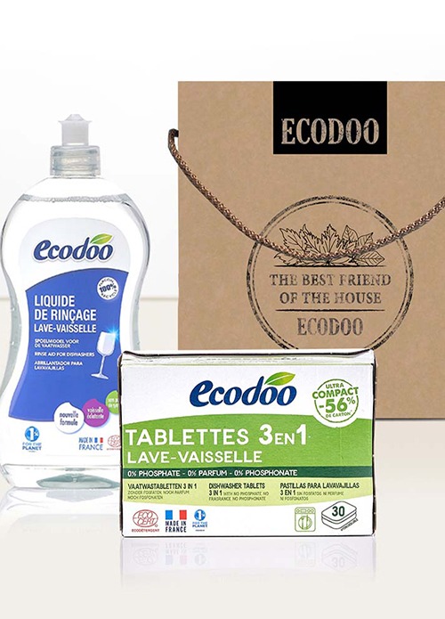 ecodoo, [에코두] 가정의달 식기세척기세제 타블렛 선물세트 (식기세척기세제 타블렛 360g+식기세척기 린스 500ml)