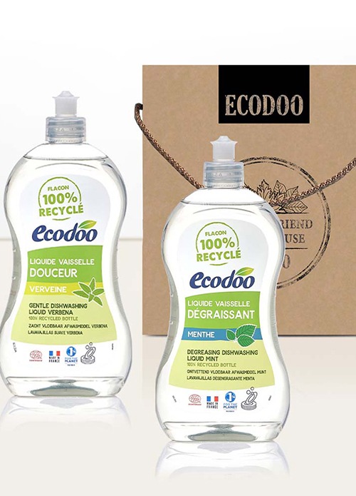 ecodoo, [에코두] 가정의달 주방세제 500ml 선물세트 (주방세제 버베나 500ml+주방세제 민트 500ml+펌프 x2)