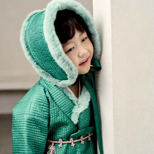 예화한복, [예화한복]  초록누비 귀마게  ( 주문제작 4~7일 소요) 남,여 공용